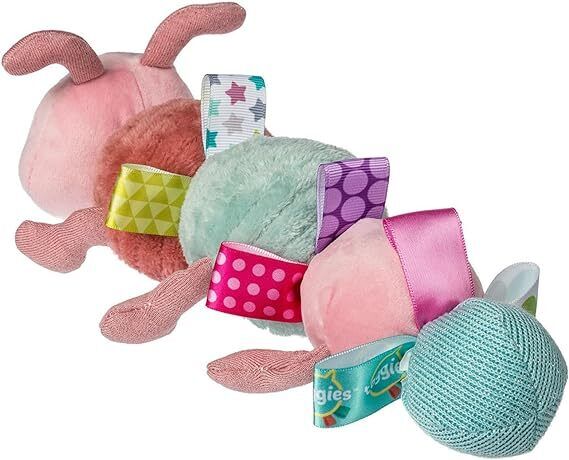 Mary Meyer Taggies Stuffed Animal Soft Toy with Tags, 11", Camilla Caterpillar