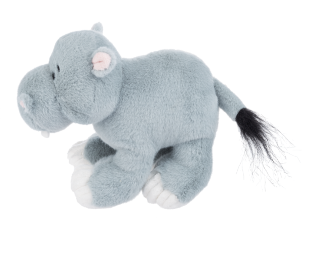 Ganz Tippy Toes Blue Gray Hippopotamus Plush Stuffed Animal Toy, 9"