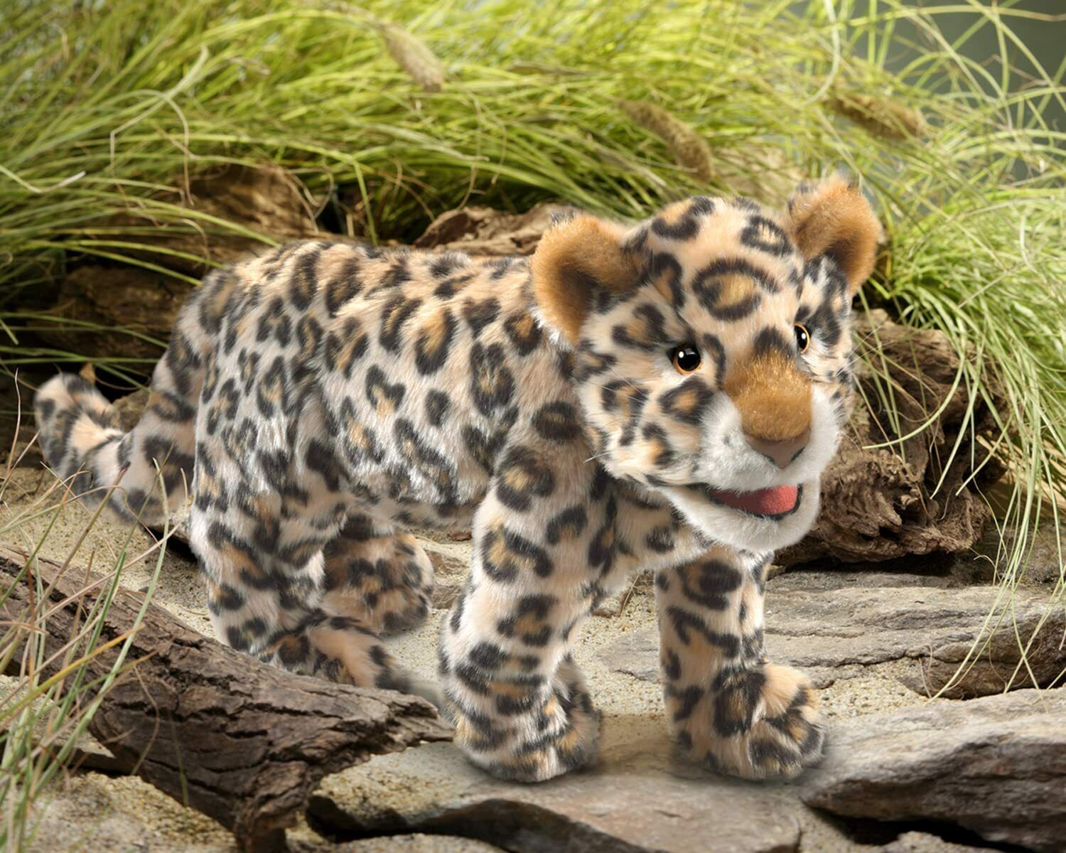 Folkmanis Leopard Cub Hand Puppet, 18"