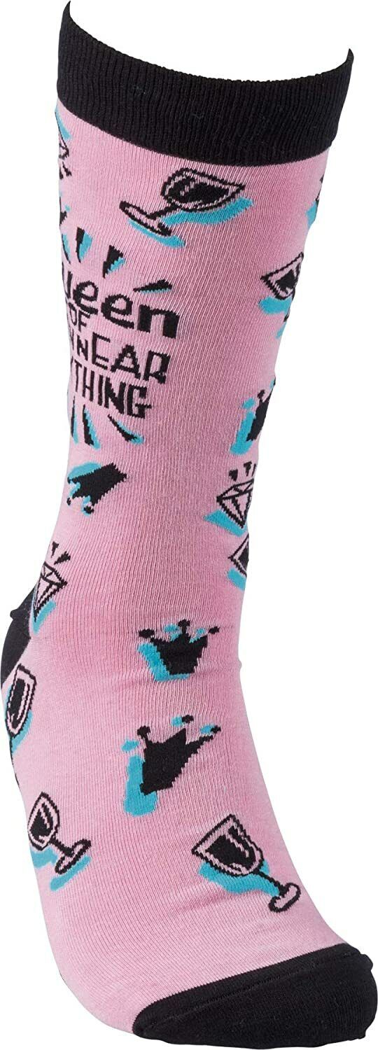 Queen of Near Everything Socks Unisex One Size Primitives by Kathy