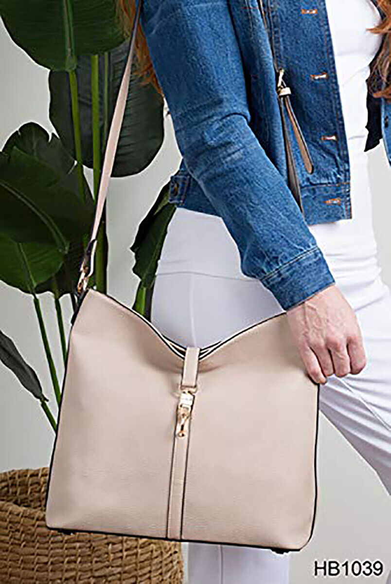 Simply Noelle Cobblestone Hobo (White)