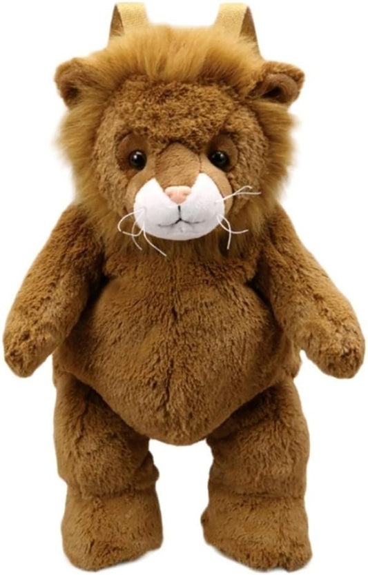 Unipak Soft Plush Lion 1874LI Backpack with Adjustable Straps Zippered Pocket