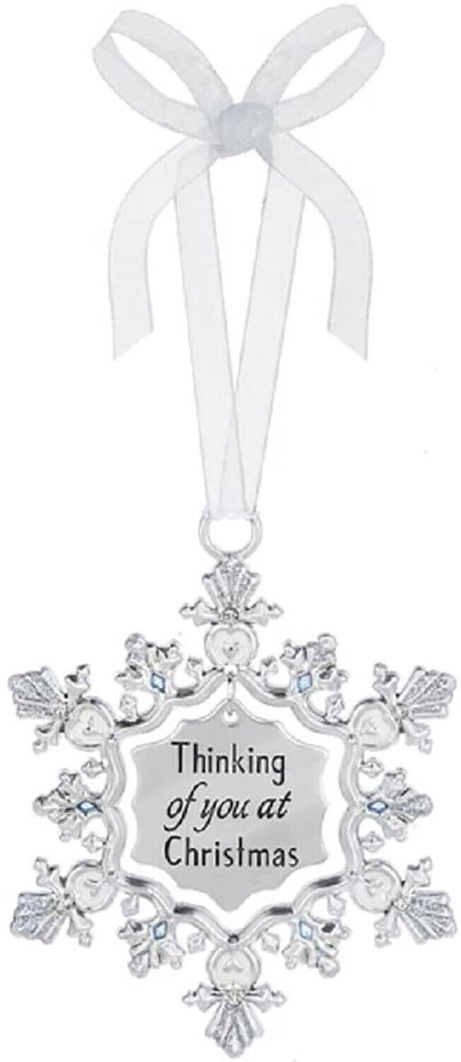 Ganz Thinking of You at Christmas Merry Zinc Hanging Ornament