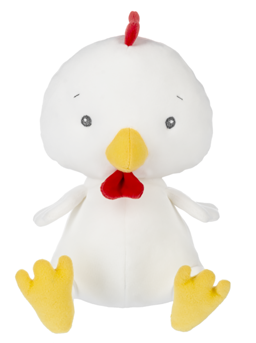 Baby Ganz Cuddle-Me Chicken with Rattle Plush Stuffed Animal Toy, 9"