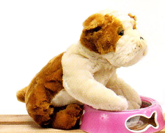 Floppy Fluffy Bulldog Plush Stuffed Animal Small 13" by Unipak