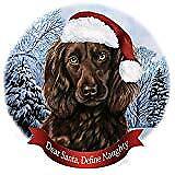Holiday Pet Gifts Boykin Spaniel Brown Dog Santa Hat Porcelain Ornament