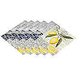 Paperproducts Design Citron Lemon Paper Beverage Cocktail Napkin, 5-Inch