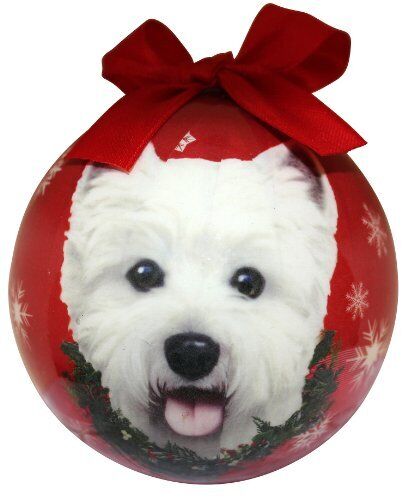 Westie Christmas Ornament Shatter Proof Ball Easy To Personalize