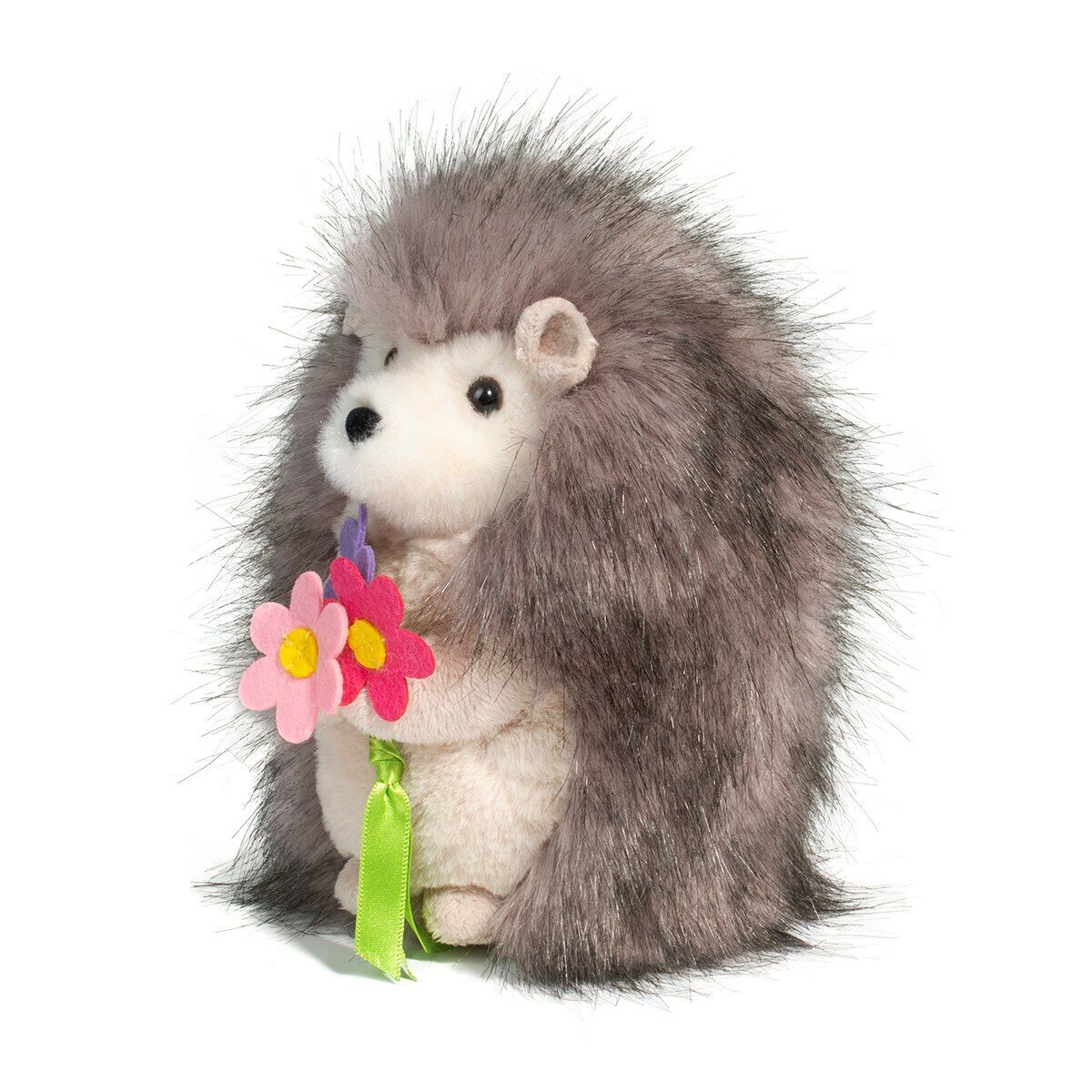 Douglas Sally Hedgehog with Flowers Plush Stuffed Animal, 6.5"