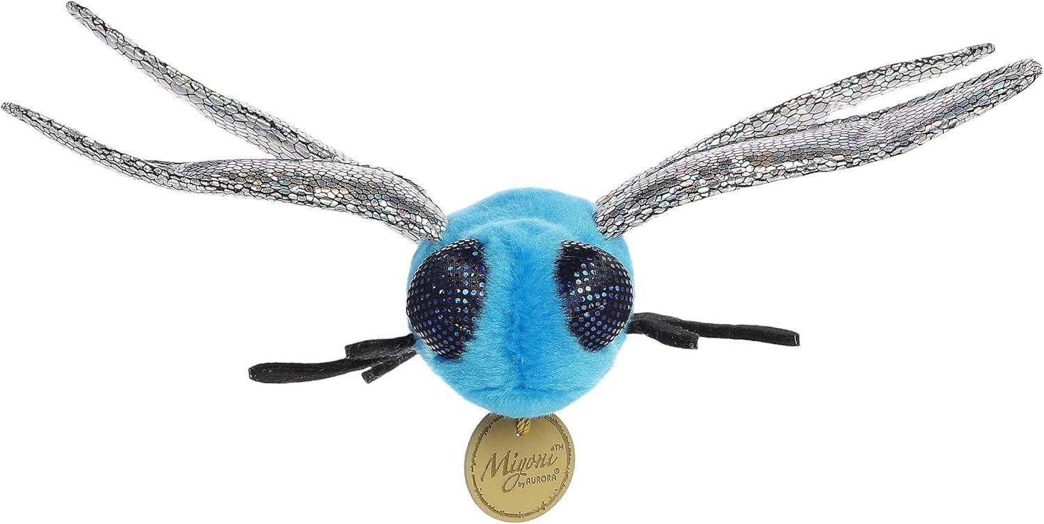 Aurora® Realistic Miyoni® Blue Dasher Dragonfly Plush Stuffed Animal- 10.5 in