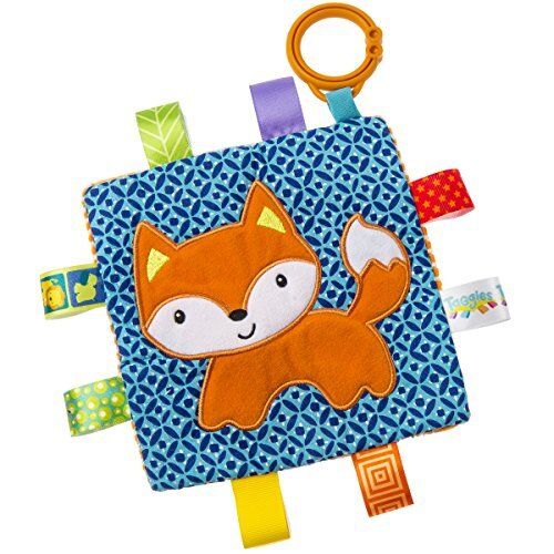 Taggies Crinkle Me Soother and Activity Toy, Fox, 6 x 6"