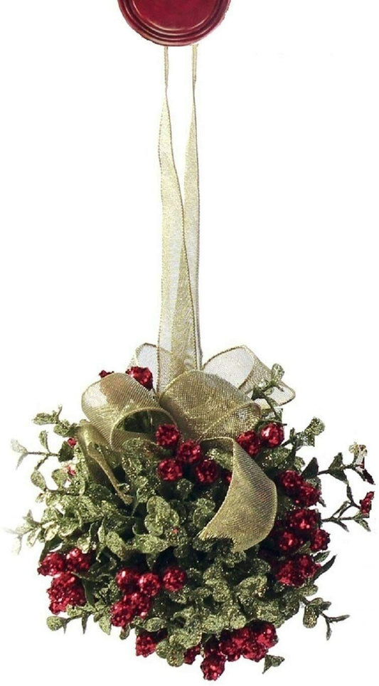 Ganz Kissing Krystals Mistletoe Door Kiss Ball (KK16)
