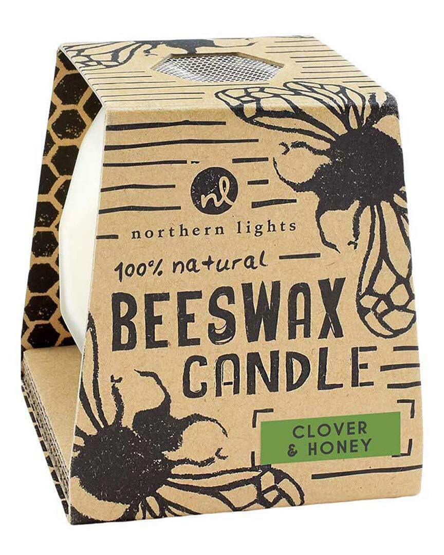 Northern Lights Beeswax Scented Candle (Clover & Honey)