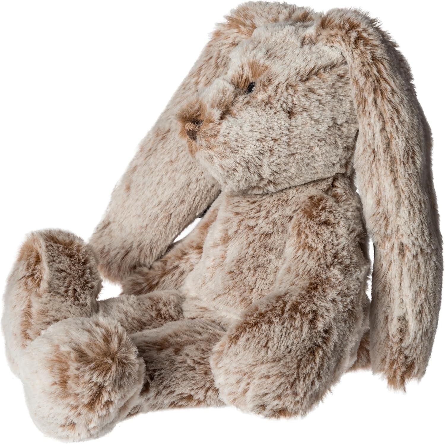 Mary Meyer Stuffed Animal Plush Soft Toy, 10-Inches, Luxey Loves Brown Bunny