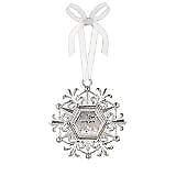 Ganz To Mom With Heavenly 6 3/4" Snowflake Ornament,Silver