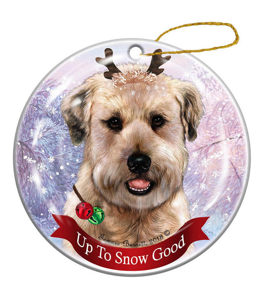 Holiday Pet Gifts Wheaten Terrier Dog Porcelain Christmas Ornament