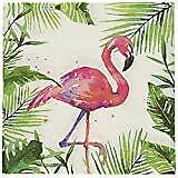 Paperproducts Design PPD Tropical Flamingo Beverage/Cocktail Paper Napkins 5"x5"