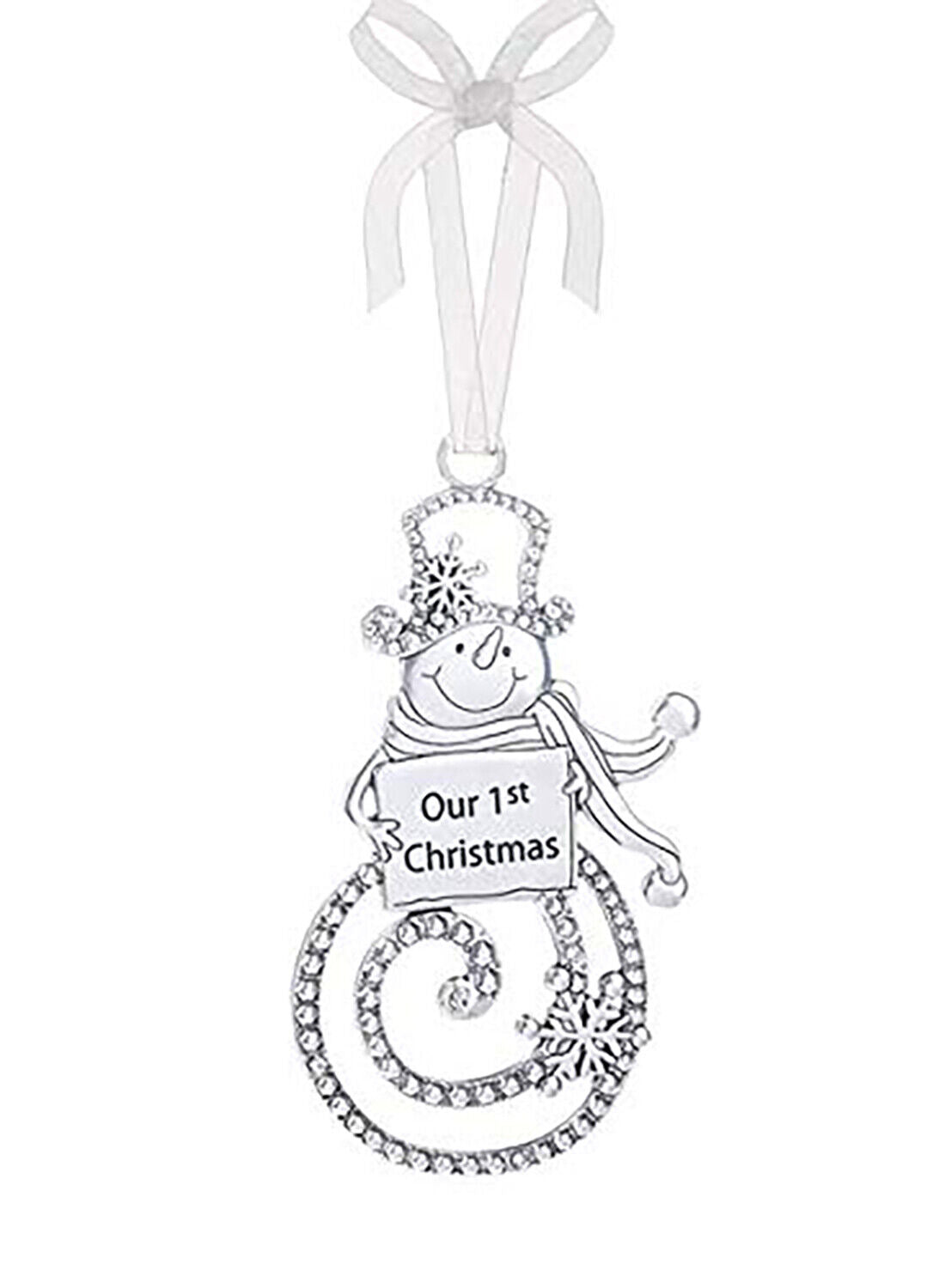 Ganz Ornament - Our 1st First Christmas - Silver