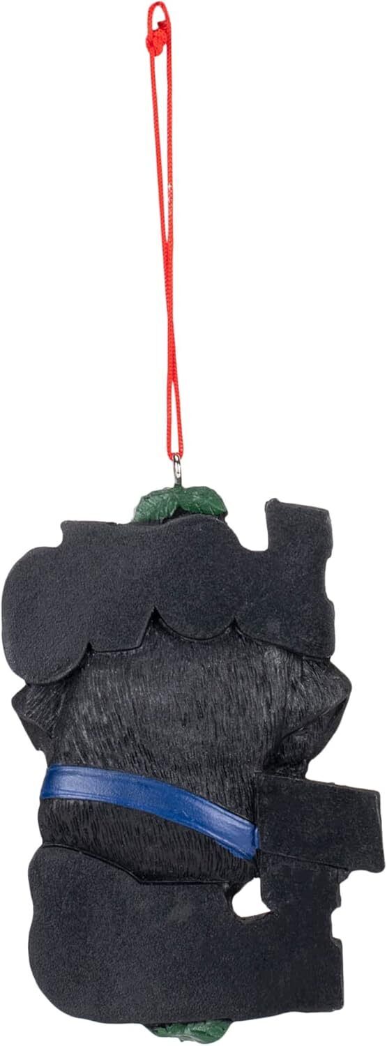 Kurt S Adler Black and Red Love My Lab Christmas Ornament, 4"-=
