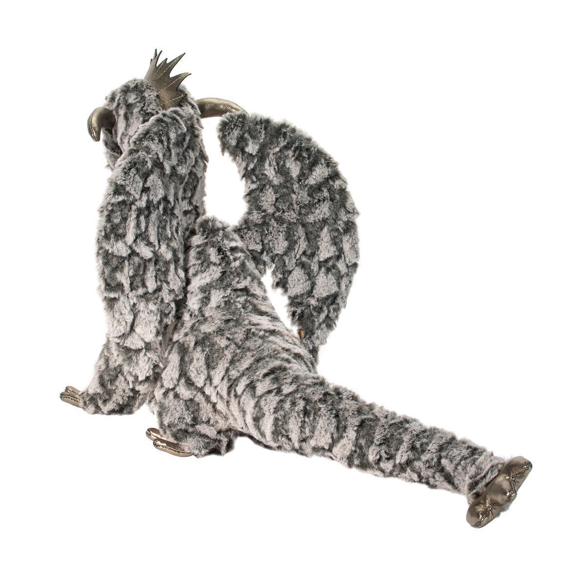 Douglas Draco Gray Dragon Plush Stuffed Animal, 23" long