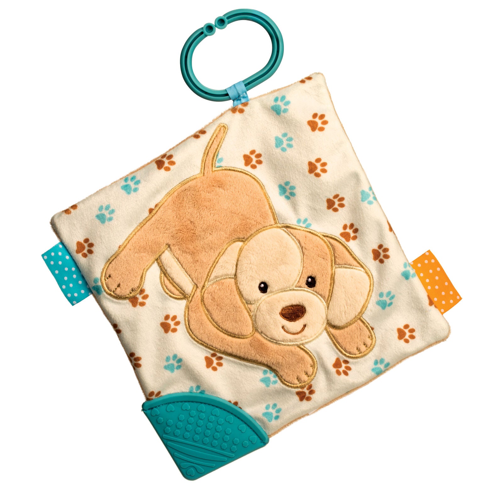 Douglas Tan Puppy Playtivity Soft Plush Blankee 6"