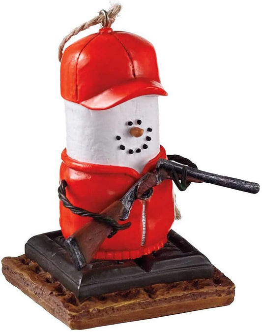 Midwest-CBK Smiling Red White S'mores Hunter 3 Inch Resin Christmas/Everyday
