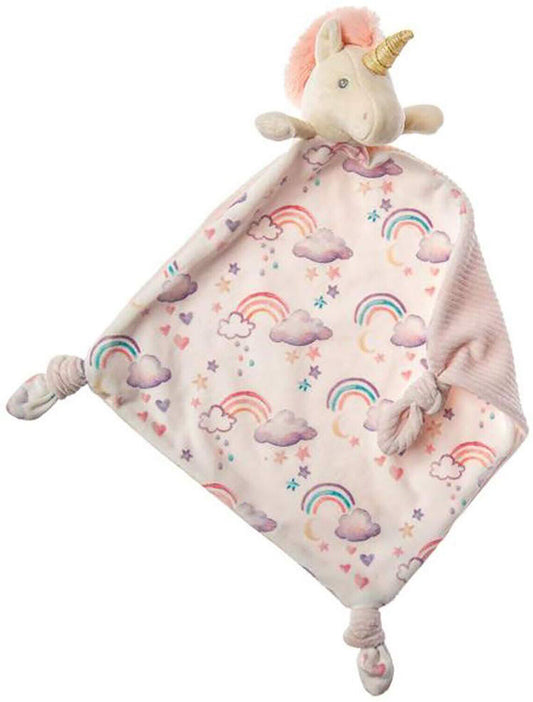 Mary Meyer Little Knottie Plush Toy, Unicorn Blanket, 10" x 10"