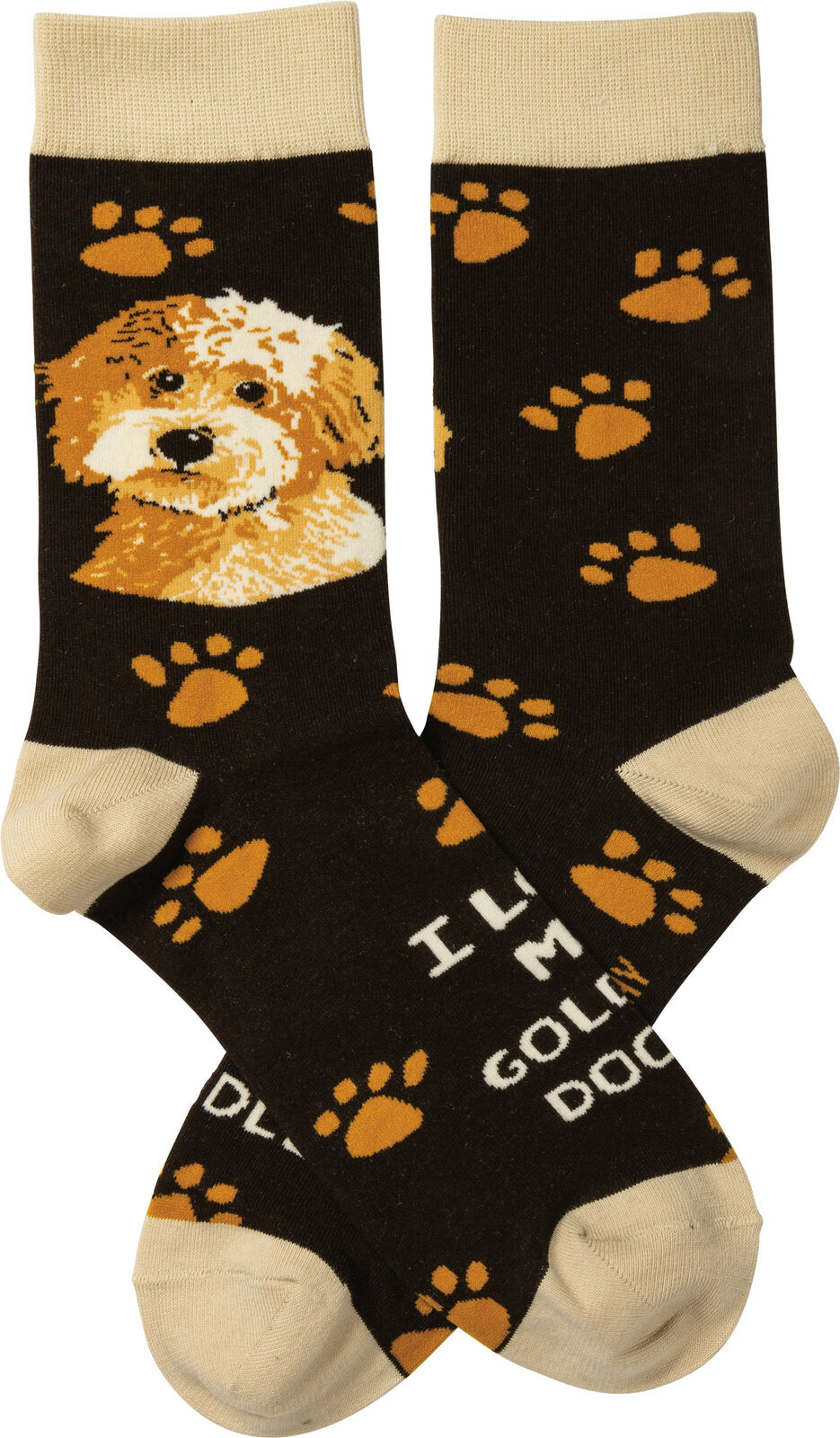 Primitives By Kathy Socks - I Love My Goldendoodle