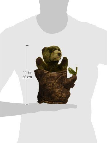 Folkmanis Bear in Tree Stump Hand Puppet
