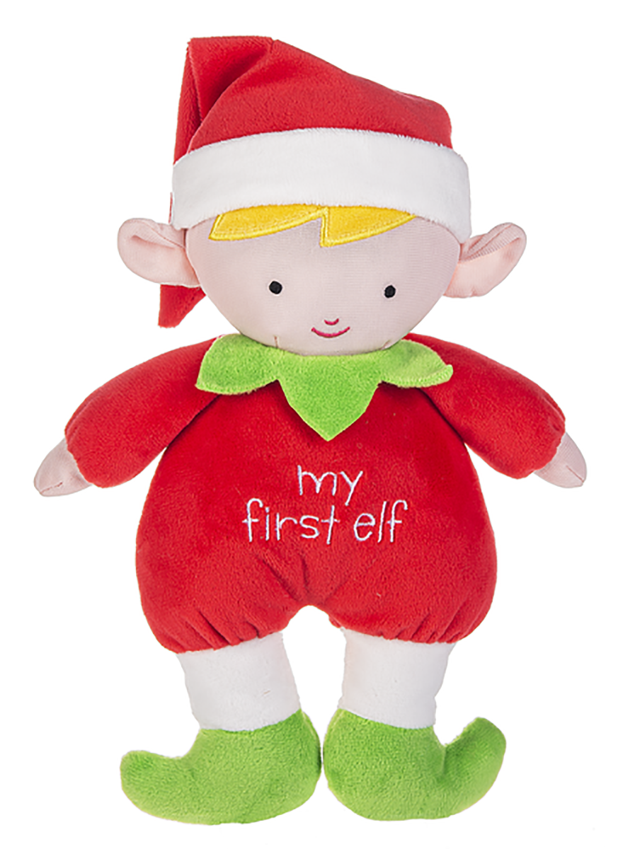 Baby Ganz My First Elf Rattle Toy, 11" Plush Stuffed Animal for Baby Girl Boy