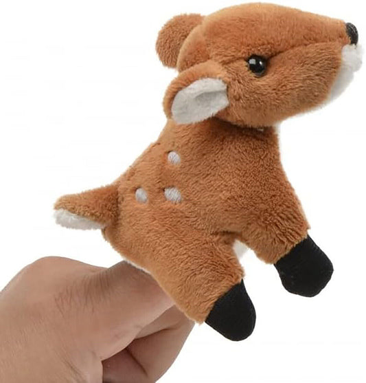 Unipak 1199FN Fawn Plush Finger Puppet, 3.5-inch Height
