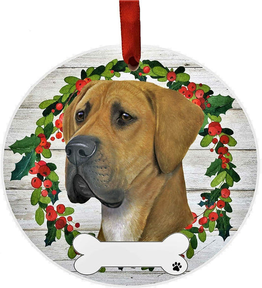 Great Dane Ornament - E&S Pets - DIY Personalizable, Ceramic Round Ornament