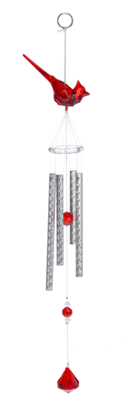 Ganz Crystal Expressions Cardinal Wind Chimes, Acrylic, 1 Randomly Chosen