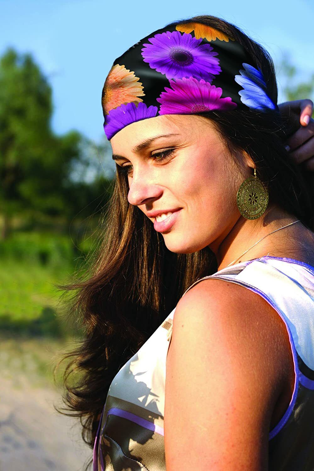 Spoontiques Yoga Symbols Hair and Face Wrap