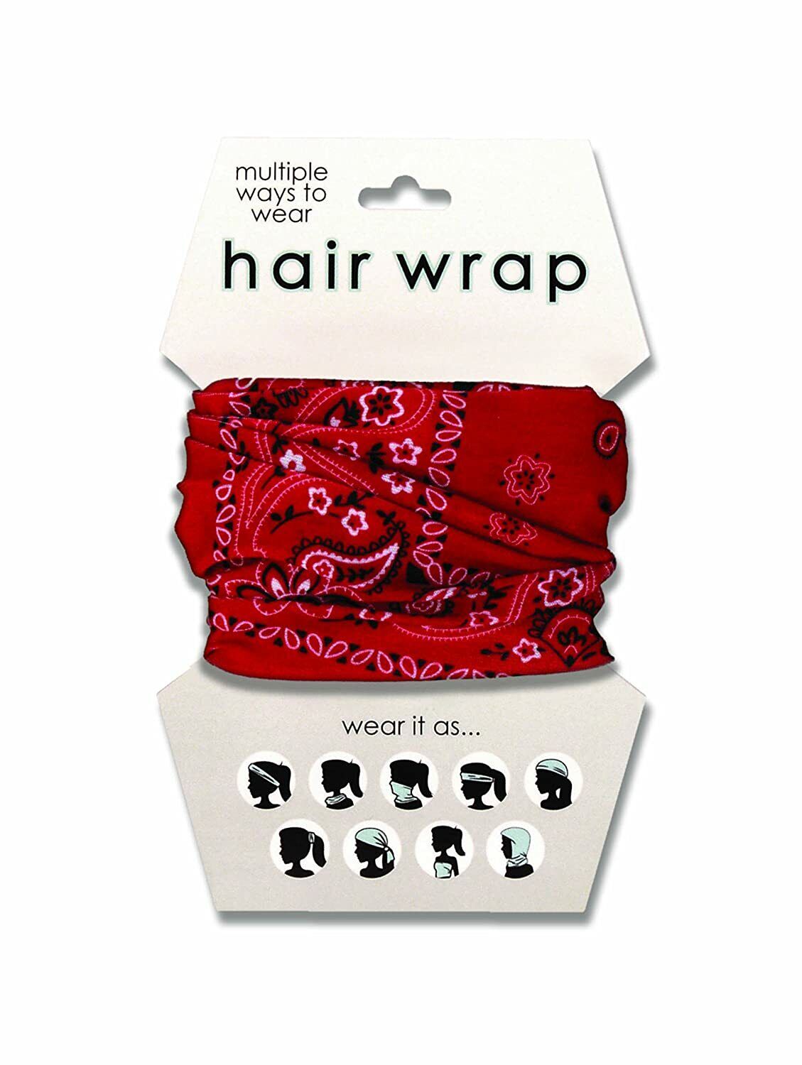 Spoontiques Red Bandana Hair and Face Wrap