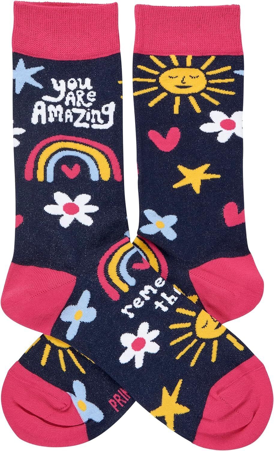Primitives by Kathy Socks - You Are Amazing Socks, One Size, Unisex