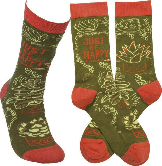 Primitives By Kathy Socks - Just Be Happy Today