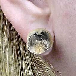 Conversation Concepts Pekingese Earrings Post