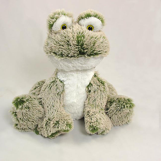 Wishpets Plush 12" Hefty Furry Green Frog Plush Stuffed Animal