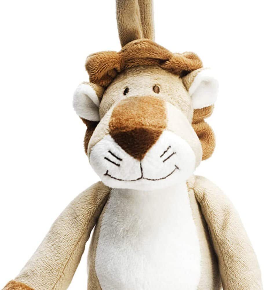Teddykompaniet Diinglisar Wild Lion Plush Musical Pull Stuffed Animal Toy, 10"