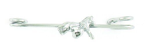 Finishing Touch Mare and Foal Stock Pin Small Silver