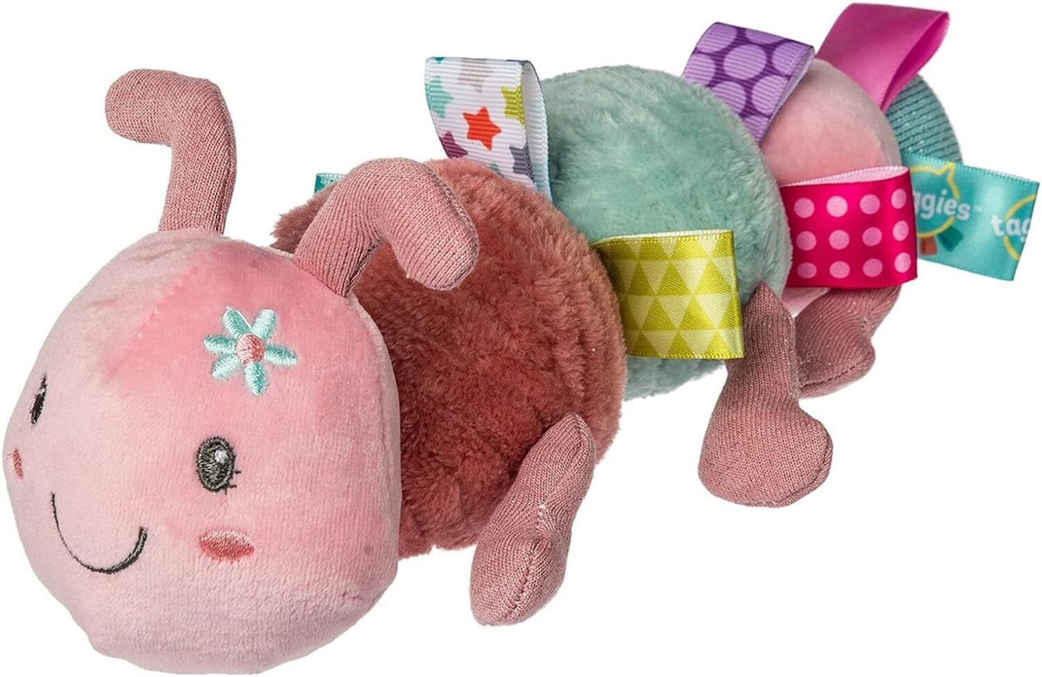 Mary Meyer Taggies Stuffed Animal Soft Toy with Tags, 11", Camilla Caterpillar