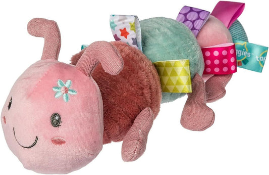 Mary Meyer Taggies Stuffed Animal Soft Toy with Tags, 11", Camilla Caterpillar
