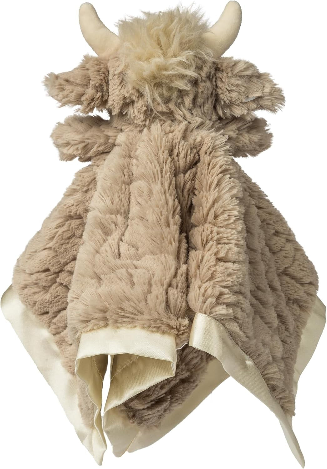 Mary Meyer Putty Nursery Character Blanket, 13 x 13-Inches, Brown Highland Cow