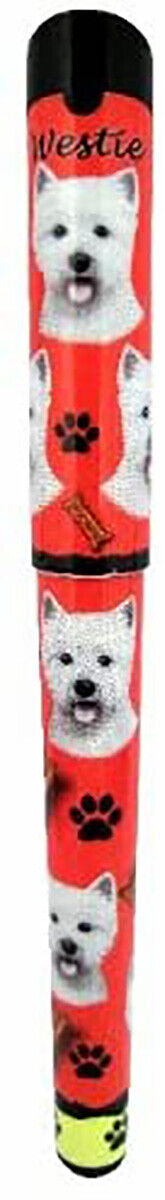 E&S Pets Westie Pen Easy Glide Gel Pen, Refillable with A Perfect Grip