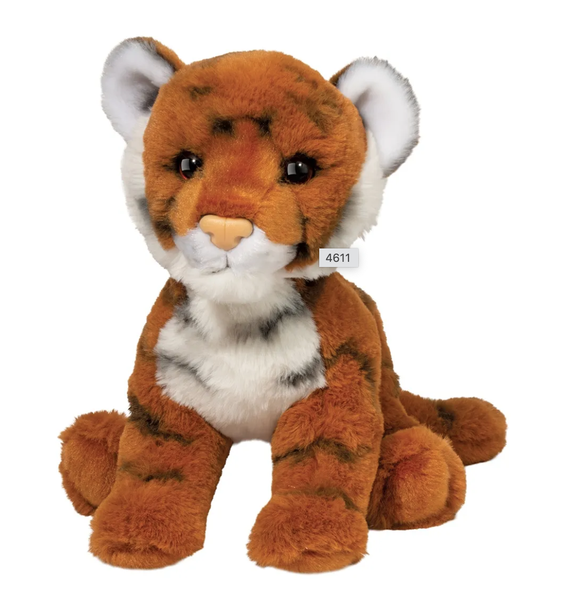 Douglas Romie Soft Tiger Plush Stuffed Animal, 10" long