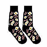 Yo Sox Men's Crew Sock Bacon and Eggs