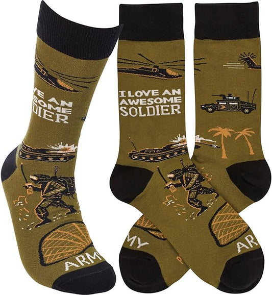 Primitives by Kathy Socks - I Love an Awesome Soldier