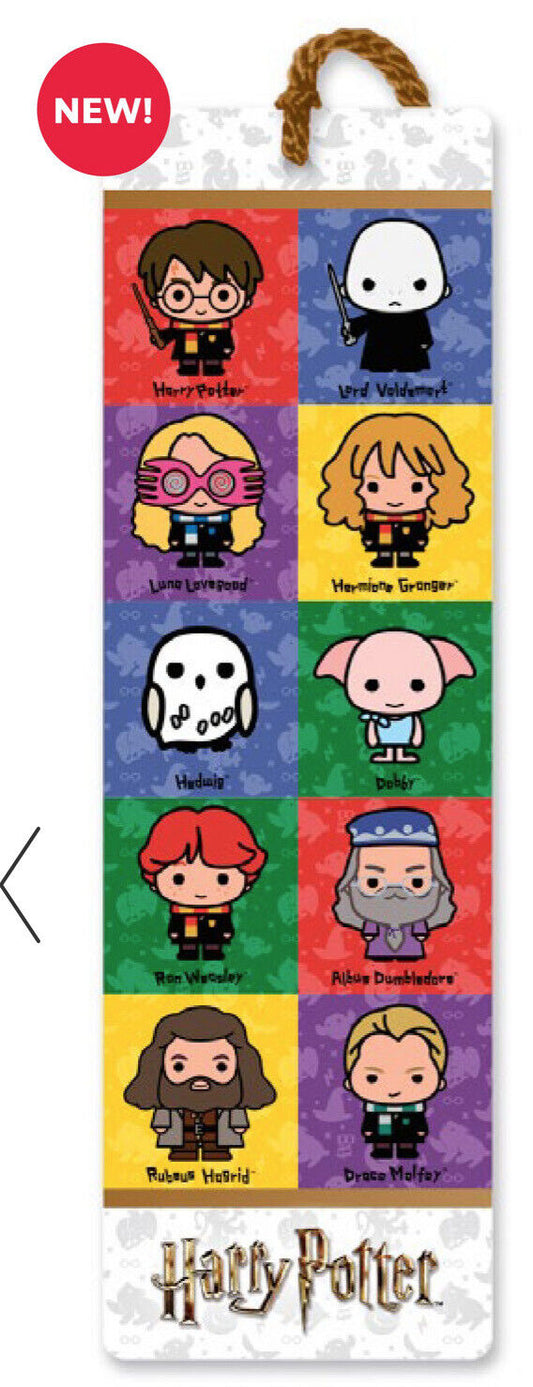 Re-Marks Quotemarks Harry Potter - Chibi Collage Characters Bookmark with Tassel