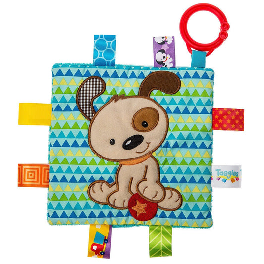 Taggies Crinkle Me Baby Toy, Brother Puppy, 6 x 6"